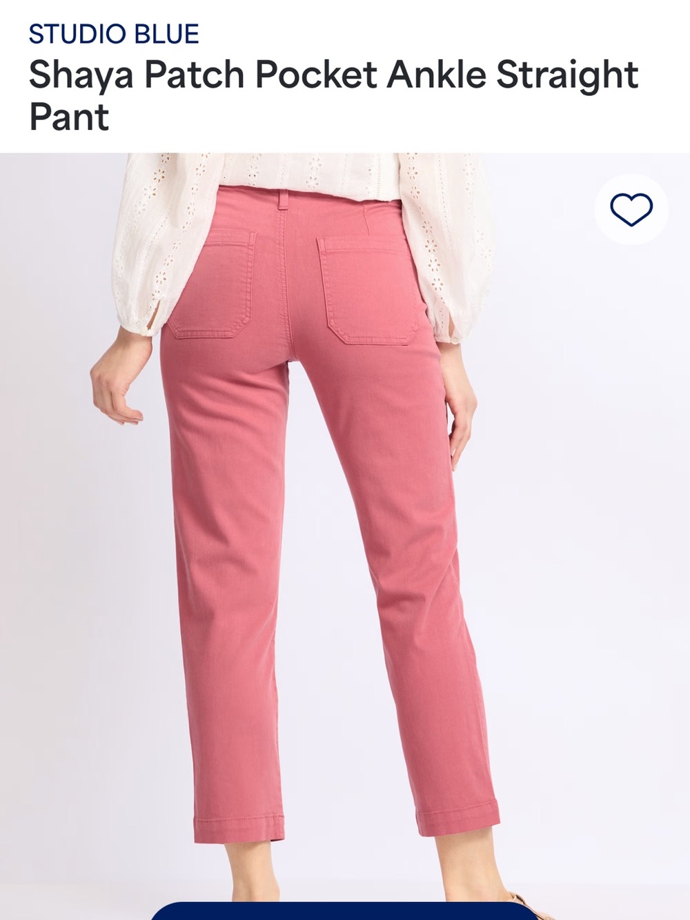 Studio Blue Shaya Patch Pocket Pant - Picture 2 of 8